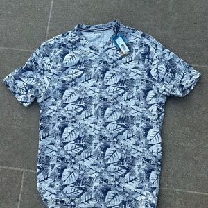 Daniel Cremieux Navy and White Floral Shirt